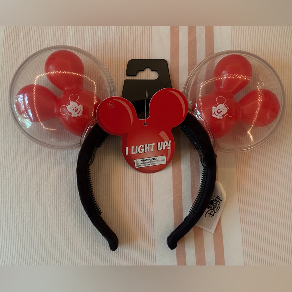 Disney Parks Red Light-Up Mickey Mouse Headband